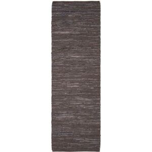 Homescapes - Denver Leather Woven Rug Brown, 120 x 180 cm - Brown