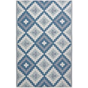 Homescapes - Mia Aztec Blue Outdoor Rug, 120 x 180 cm - Blue