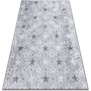 Rugsx - junior 51798.804 washing carpet Stars for children anti-slip - grey grey 200x290 cm