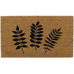 JVL - Eco-Friendly Latex Backed Coir Door Mat, Foliage