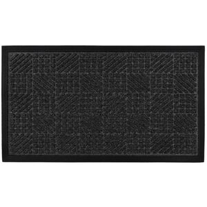 Firth Tile Rubber Backed Doormat, 40x70cm, Charcoal - JVL