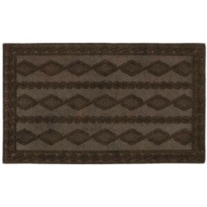 JVL - Knit Rubber Backed Indoor Doormat, 40x60cm, Brown