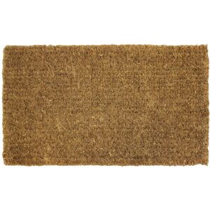 JVL - Natural 100% Coir Entrance Door Mat, 35 x 60cm, Plain