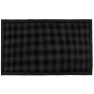 JVL - Orion Scraper Rubber Pin Doormat, 45x75cm, Black