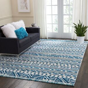 NOURISON Kamala DS503 Ivory Blue 119cm x 180cm Rectangle - Blue and Ivory