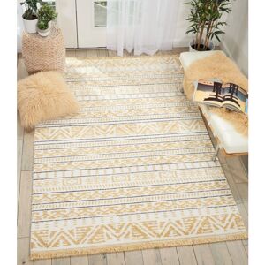 NOURISON Kamala DS503 Yellow 66cm x 229cm Runner - Yellow and Ivory