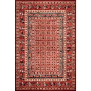 Homespace Direct - Rug Kashqai Light Red 80x160cm Carpet Small Rugs - Red