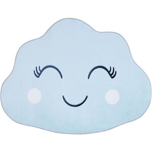 BELIANI Kids Room Rug Cloud Print 90 x 120 cm Playroom Blue Cumulus - Blue