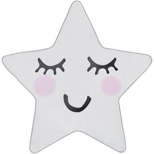 BELIANI Kids Room Rug Star Shape 120 x 120 cm Playroom White Sirius - White