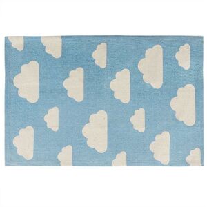 Beliani - Kids Room Rug Small Cloud Print 60 x 90 cm Playroom Blue Gwalijar - Blue