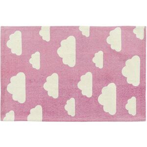 BELIANI Kids Room Rug Small Cloud Print 60 x 90 cm Playroom Pink Gwalijar - Pink