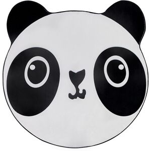 Beliani - Kids Rug Playroom Animal Panda Print ⌀ 120 cm White and Black Panda - White