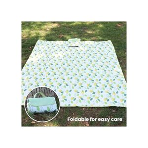 Groofoo - Leaf Pattern Picnic Blankets,600D Floral Oxford Fabric Outdoor Beach Blankets,Lightweight and Convenient Tablecloths for