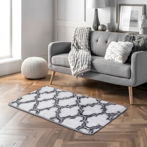 Livingandhome - 120cm Modern Geometric Indoor Shag Area Rug