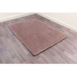 Lord Of Rugs - Lulu Plain Super Soft Plush Shaggy Rug Mink Small Carpet 80 x 150 cm (2'6'x5'0')