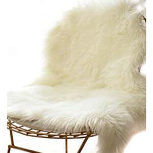 Xuigort - Luxury Soft Faux Sheepskin Chair Cover Seat Cushion Pad Plush Fur Area Rugs for Bedroom, 2ft x 3ft,