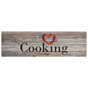 Berkfield Home - Mayfair Kitchen Rug Washable Cooking Grey 45x150 cm Velvet