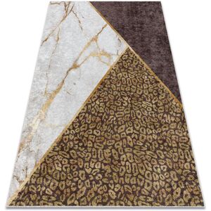 Rugsx - miro 51338.805 washing carpet Marble, geometric anti-slip - brown brown 160x220 cm