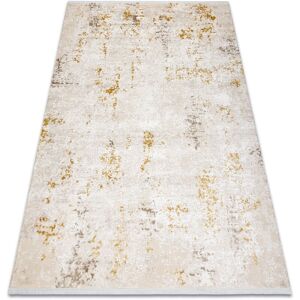 Rugsx - Modern carpet duke 51546 cream / gold - Vintage, structured, very soft, fringes beige 80x150 cm