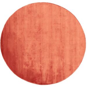 BELIANI Modern Handmade Orange Living Room Home Office Area Rug ø 140 cm Gesi II - Orange