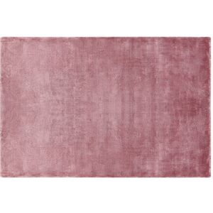 BELIANI Modern Handmade Pink Living Room Home Office Area Rug 140 x 200 cm Gesi II - Pink