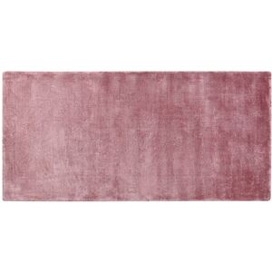 BELIANI Modern Handmade Pink Living Room Home Office Area Rug 80 x 150 cm Gesi II - Pink