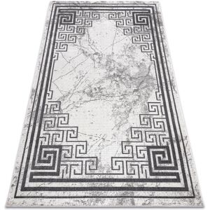 RUGSX Modern noble carpet 1517 65 Frame, Greek, marble - structural two levels of fleece cream / grey grey 240x330 cm