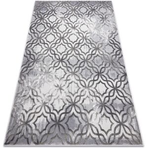 RUGSX Modern noble carpet 1532 45 Vintage, Moroccan trellis - structural two levels of fleece cream / grey grey 240x330 cm