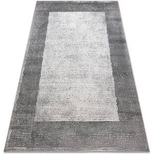 RUGSX Modern noble carpet 9730 65 Frame vintage - structural two levels of fleece cream / grey beige 240x330 cm