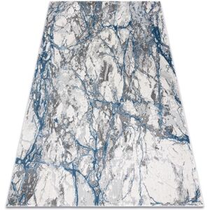 RUGSX Modern noble carpet 9962 68 Marble, stone - structural two levels of fleece cream / blue blue 240x330 cm