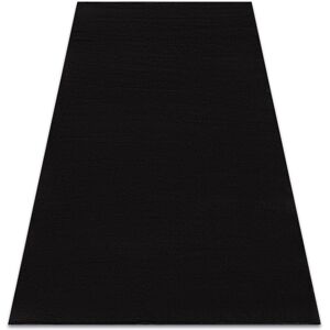 Rugsx - Modern washing carpet lindo black, anti-slip, shaggy black 60x100 cm