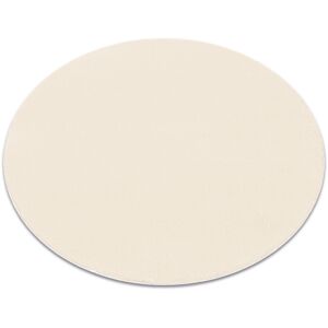 RUGSX Modern washing carpet lindo circle cream, anti-slip, shaggy beige round 80 cm