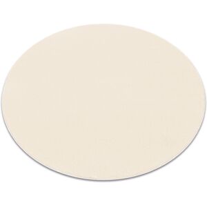 Rugsx - Modern washing carpet lindo circle cream, anti-slip, shaggy beige round 100 cm