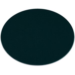 Rugsx - Modern washing carpet lindo circle emerald green, anti-slip, shaggy green round 80 cm