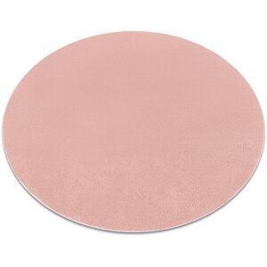 RUGSX Modern washing carpet lindo circle pink, anti-slip, shaggy pink round 80 cm