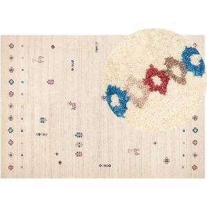 Beliani - Modern Wool Gabbeh Rug Floral Animal Pattern Hand Tufted 200 x 300 cm Beige Suluca - Beige