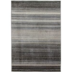 Furniturebox Uk - Mystique Linea Laid Back Artsy Rustic Rug in Grey - 120x170cm