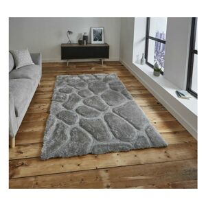 THINK RUGS Noble House Pebbles 5858 silver 120cm x 170cm Rectangle - Grey