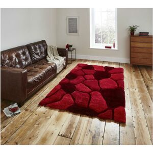 THINK RUGS Noble House Pebbles 5858 Red 120cm x 170cm Rectangle - Red