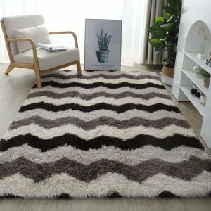 Norcks - Area Rugs Fluffy Rugs Shaggy Area Rug Plush Carpet Home Decor Rug Large Soft Gradient Tie-Dye Rugs Comfortable Floor Mat for Living Room,