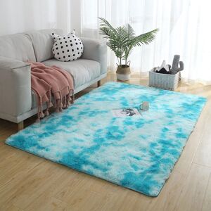 Norcks - Area Rugs Fluffy Rugs Shaggy Area Rug Plush Carpet Home Decor Rug Large Soft Gradient Tie-Dye Rugs Comfortable Floor Mat for Living Room,