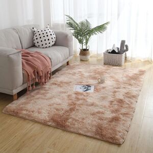 Norcks - Area Rugs Soft Living Room Carpets Anti Slip Fluffy Bedroom Rug Shaggy Floor Mats Large for Hallway Bedroom (Khaki, 100 x 160cm) - Khaki