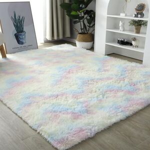 Norcks - Fluffy Thick Area Rug Carpet for Bedroom Living Room Ultra Soft Anti-Skid Floor Carpet Rug Modern Indoor Plush Shag Rugs for Home College