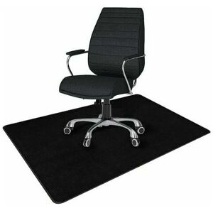 Hoopzi - Office Chair Mat Floor Protection Mat Rectangular Washable Non-Slip Floor Protector for Hardwood and Tile Floors Black 120x90cm