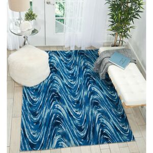 NOURISON Organic Modern OM001 Ocean 152cm x 213cm Rectangle - Blue