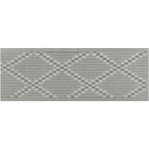 Beliani - Outdoor Rug 60 x 105 cm Jacquard Woven Terrace Geometric Pattern Grey Jalna - Grey