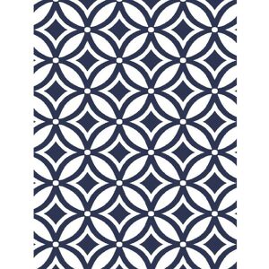 Yakoe - Outdoor Garden Indoor Lightweight Waterproof Reversible Rectangle Large Rug in Blue and White Pattern - blue+white