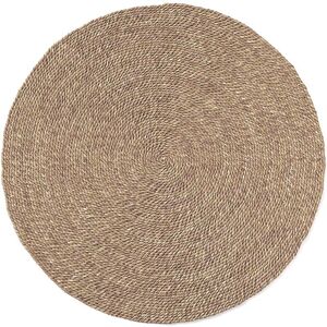 Privatefloor - Round Jute Rug - Boho Bali - 100 cm - Yuri Natural Jute - Natural