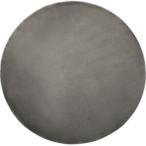 Beliani - Modern Handmade Dark Grey Living Room Home Office Area Rug ø 140 cm Gesi ii - Grey