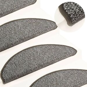 BERKFIELD HOME Royalton Carpet Stair Treads 15 pcs Anthracite 56x20 cm